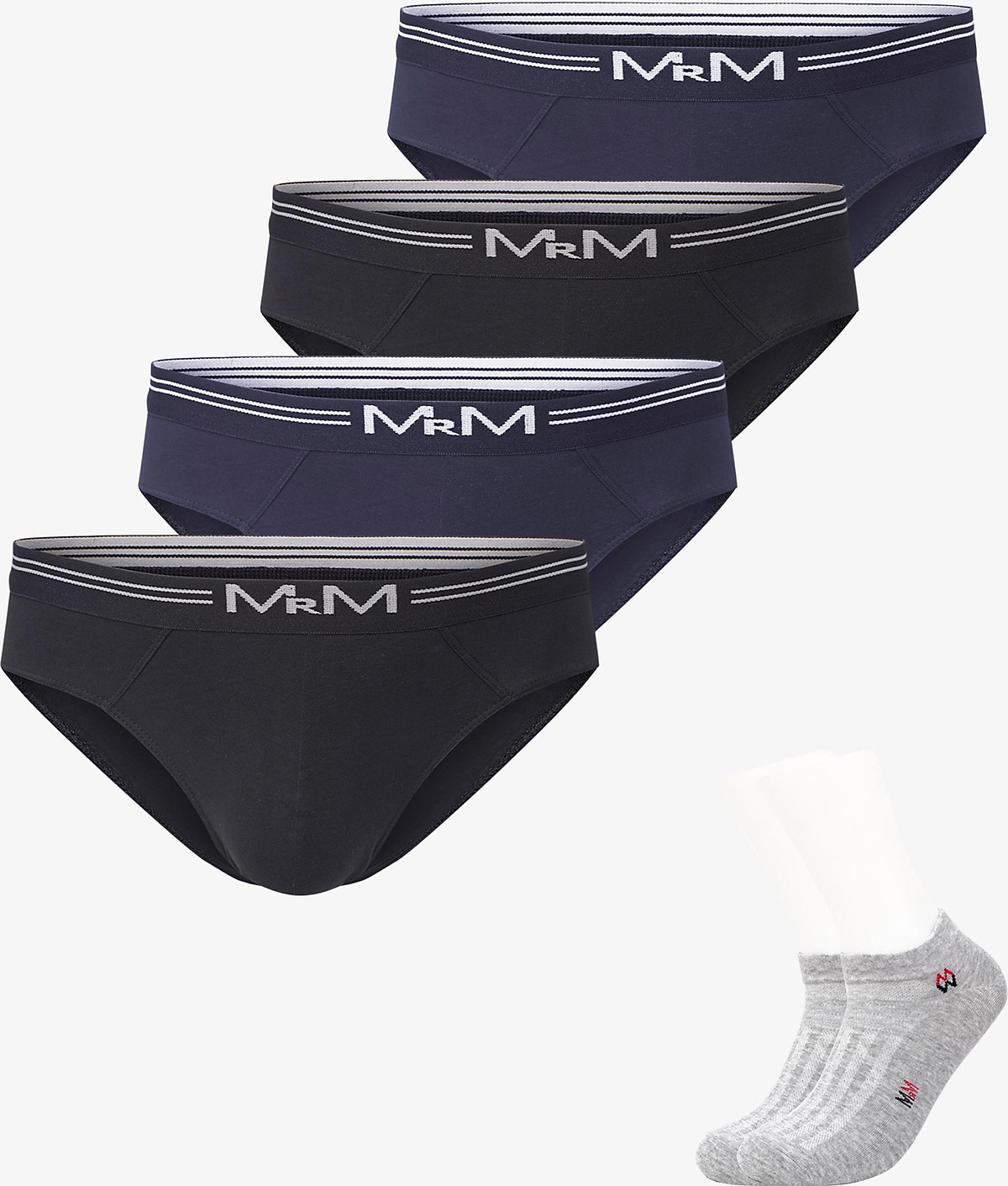 Combo 4 Quần Sịp Nam Quần Lót Nam Sợi Cotton Cao Cấp MRM FASHION Mix 2 Màu TẶNG Đôi Tất Nam Cao Cấp