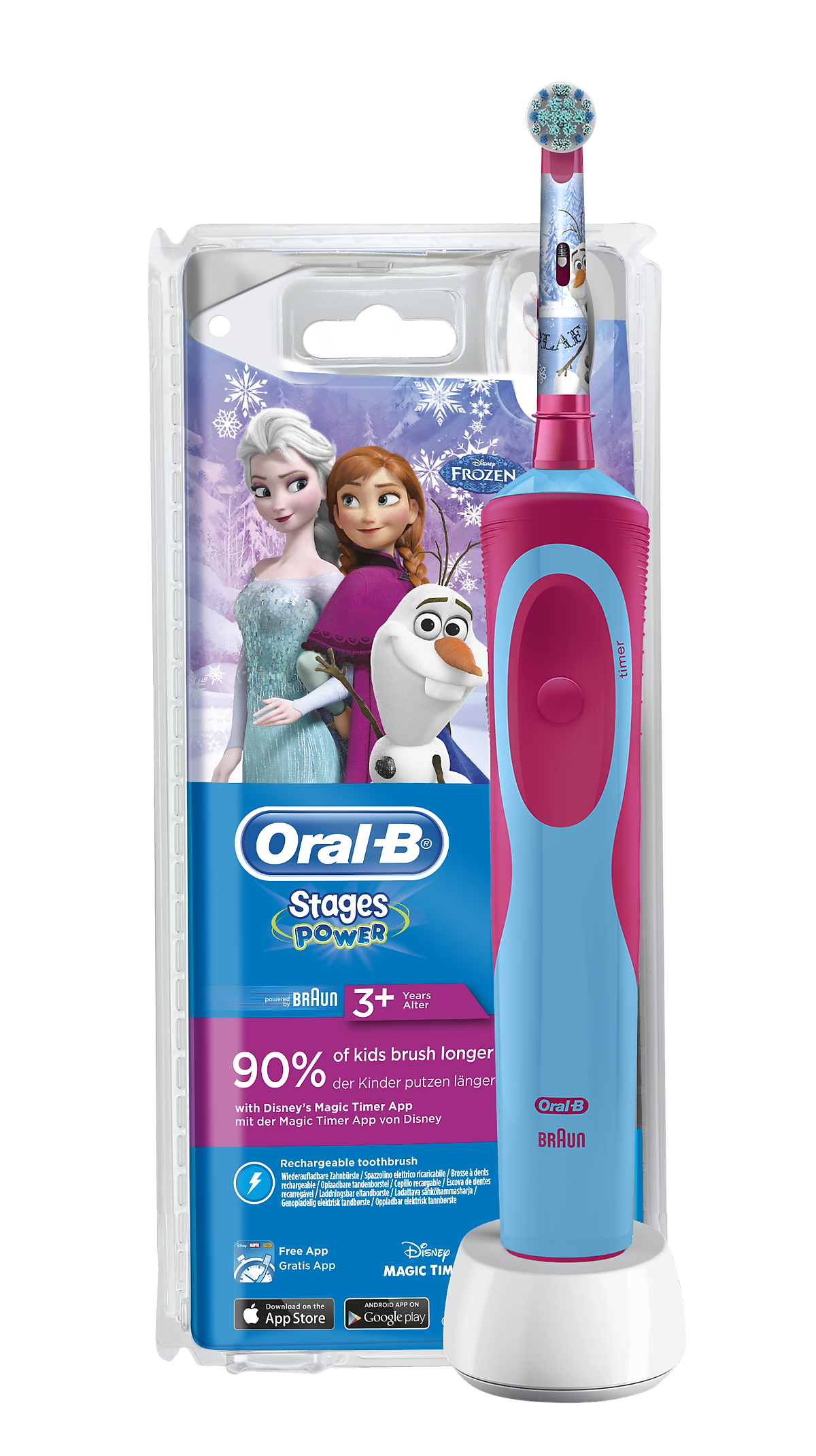 Bàn chải điện trẻ em Oral-B Vitality D12 Disney Frozen