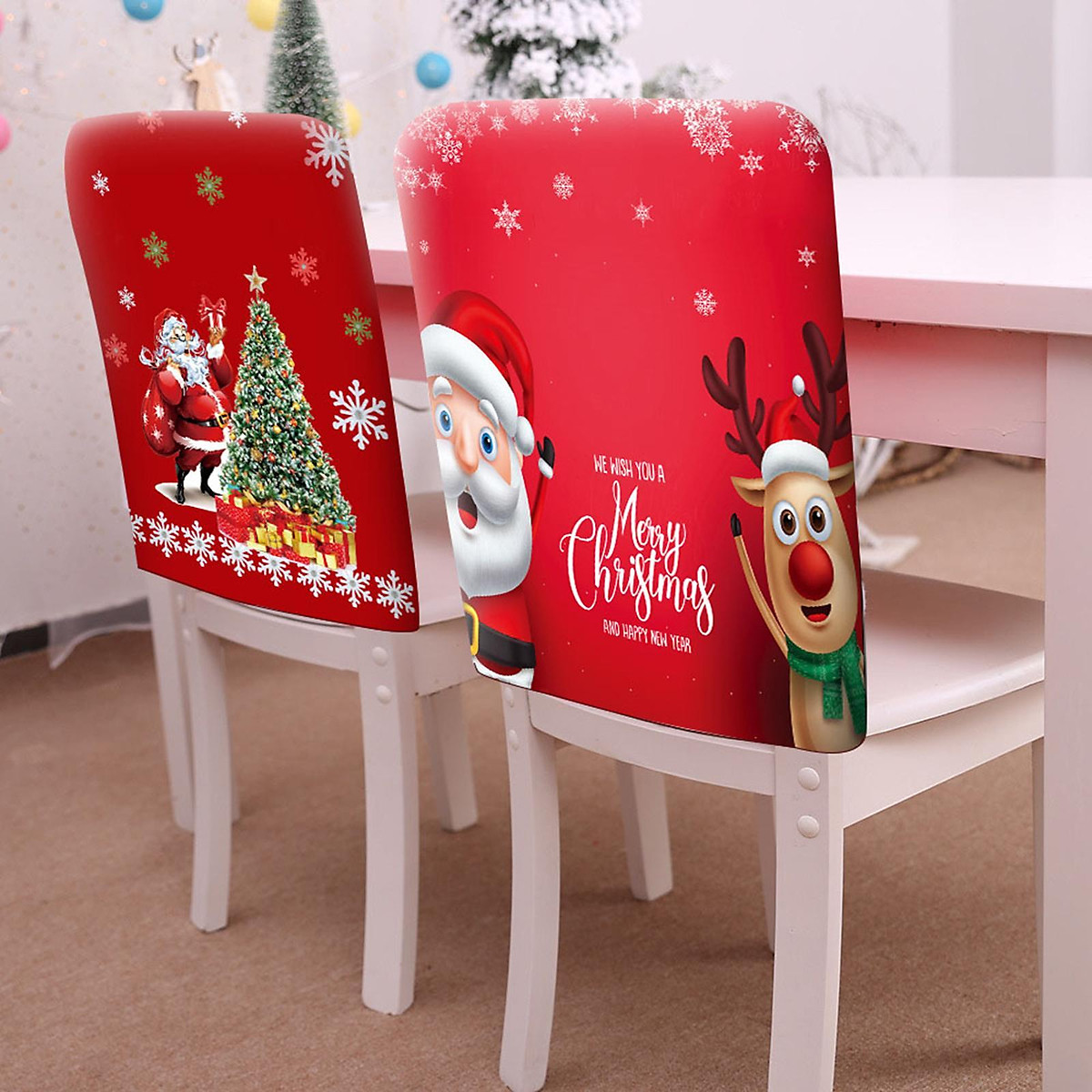 Mua Polyester Christmas Chair Cover Furniture Protector for Dining ...