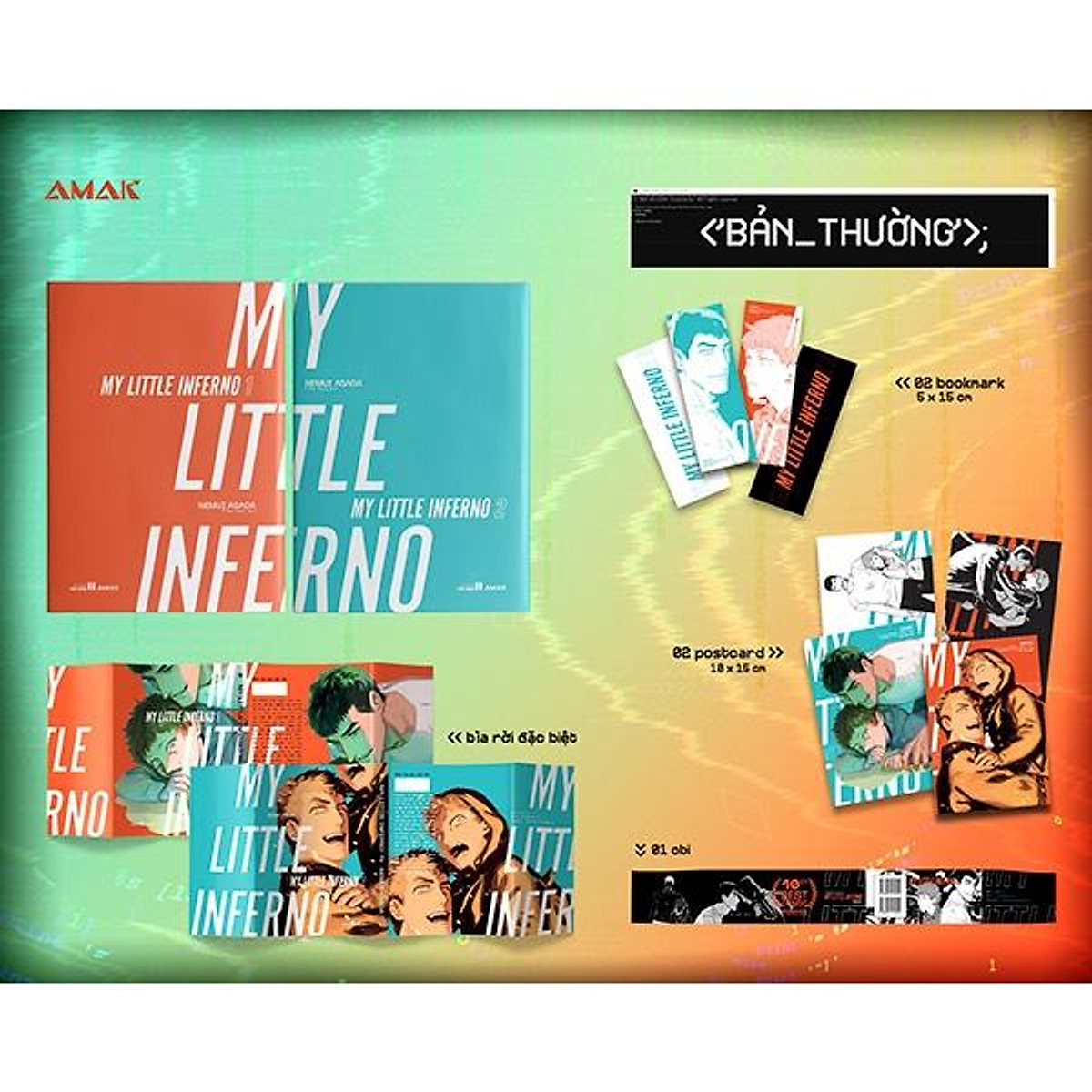 My Little Inferno (Trọn Bộ 2 Tập) - Tặng Kèm 02 Bìa Sách Đặc Biệt + 02 Bookmark + 02 Postcard + Đai Sách