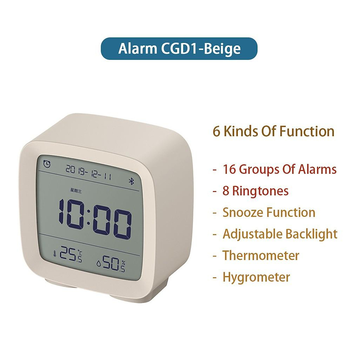 Mua Đồng Hồ Báo Thức Thông Minh Cleargrass Xiaomi Youpin Bluetooth 5.0