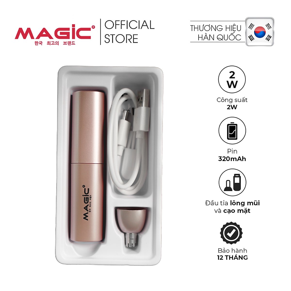 Máy tỉa lông mũi Magic B-50 - Hàng chính hãng