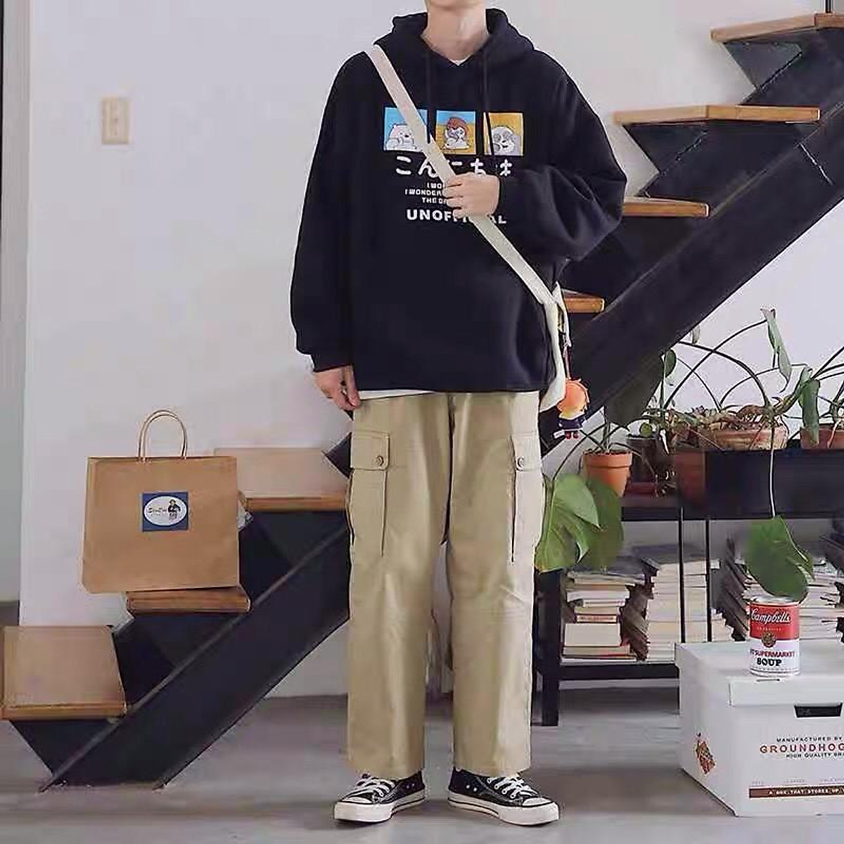 Áo Hoodie Gấu Panda Form rộng Unisex Nam Nữ Couple Chất Nỉ Bông Mịn In Đẹp Không Phai Tróc KUN
