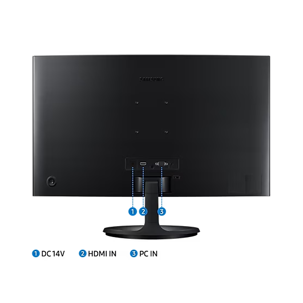 Màn hình cong Samsung LS24C366EAEXXV ( 24" VA / FDH / 75Hz / 4ms / D-Sub / HDMI ) - Hàng Chính Hãng