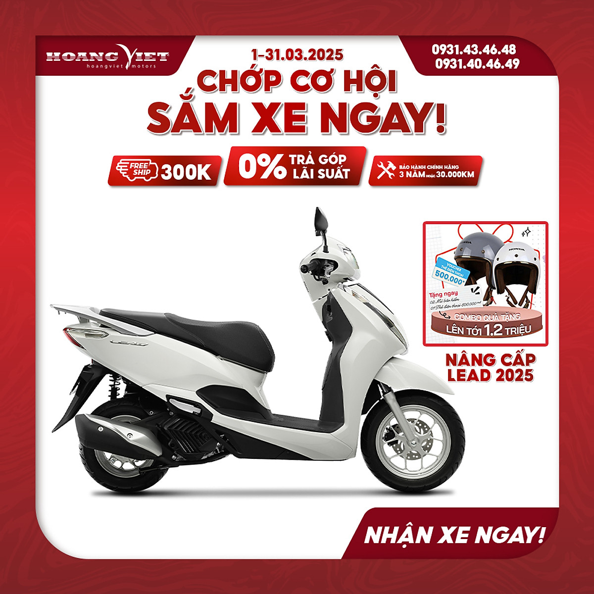 Xe máy Honda Lead 125cc 2025 - Phiên Bản Tiêu Chuẩn