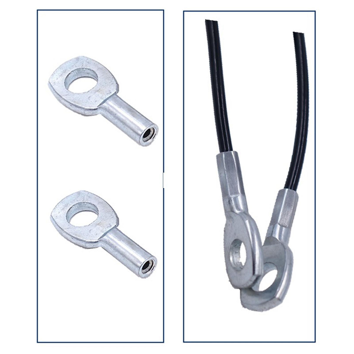 Steel Wire Rope Eyelets Exercise Machine Eyelet Terminal Connector for