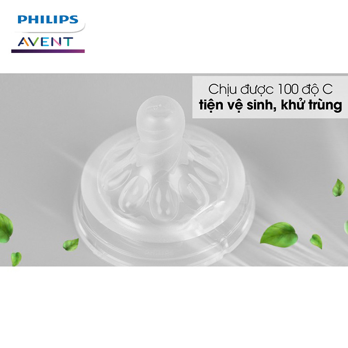 Núm ty Philips Avent ( Vỉ 2 núm ti ) mô phỏng tự nhiên Ty giả cho bé từ sơ sinh chống sặc, chống đầy hơi Tặng móc khóa xinh xắn thương hiệu Bamboo Life