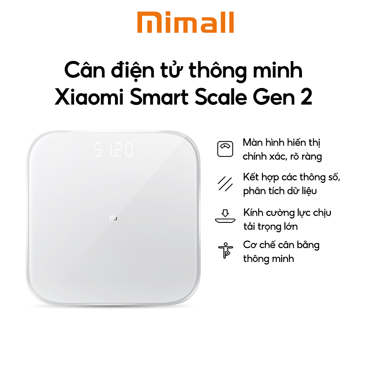 Cân Sức Khỏe Xiaomi Thông Minh Mi Smart Scale 2