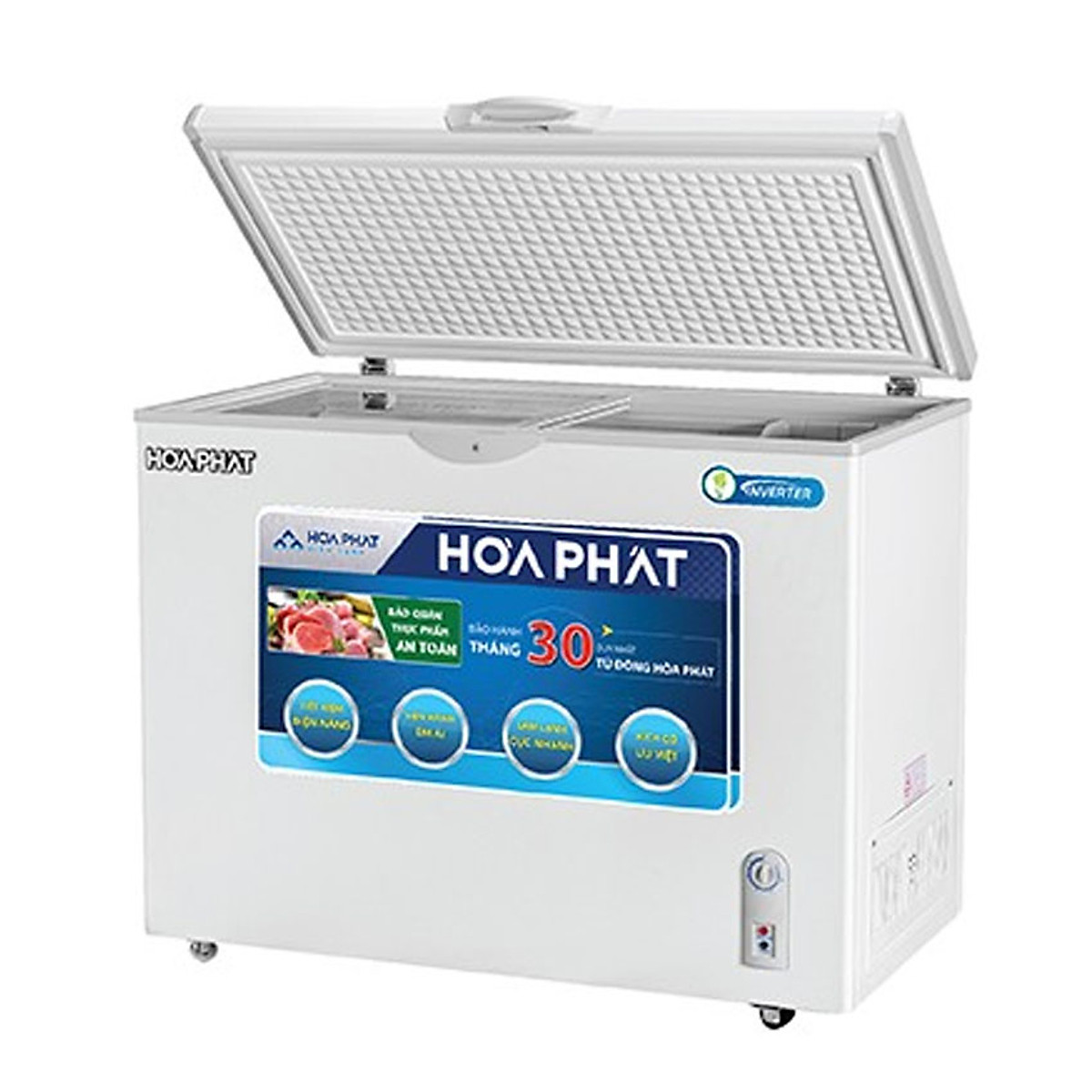 TỦ ĐÔNG INVERTER HÒA PHÁT 252 LÍT HCFI-516S1Đ1 ĐỒNG (R600A) (HÀNG CHÍNH HÃNG) (CHỈ GIAO HCM)