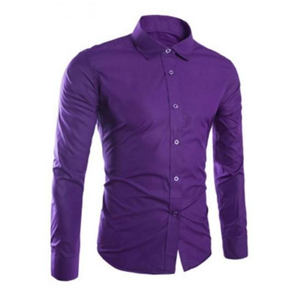 Mua Áo Sơ Mi Nam Dài Tay Màu Tím Vải Cotton Rất Đẹp | Tiki