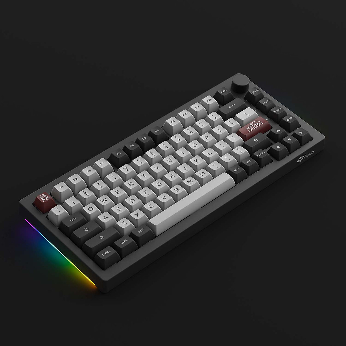 Bàn phím AKKO 5075B Plus-S Dracula Castle (Multi-modes / RGB / Hotswap / Gasket mount / South Facing / Cream Yellow Pro Switch) - Hàng Chiníh Hãng