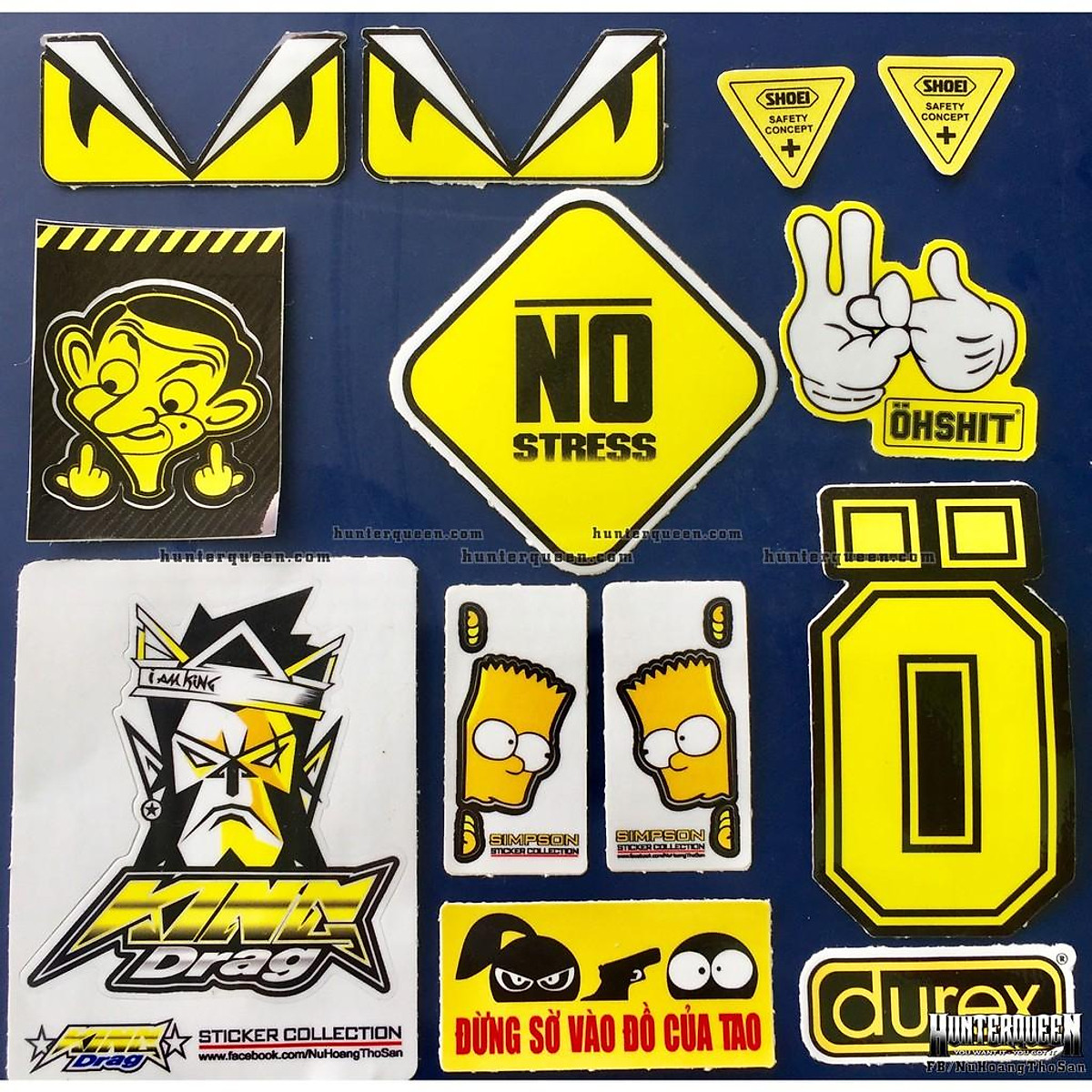 HCMTem Xe Tem Sticker Hoạt Hình Dán Xe Dán Chữ YSS OHLINS BREMBO MẮT  FENDI  Lazadavn