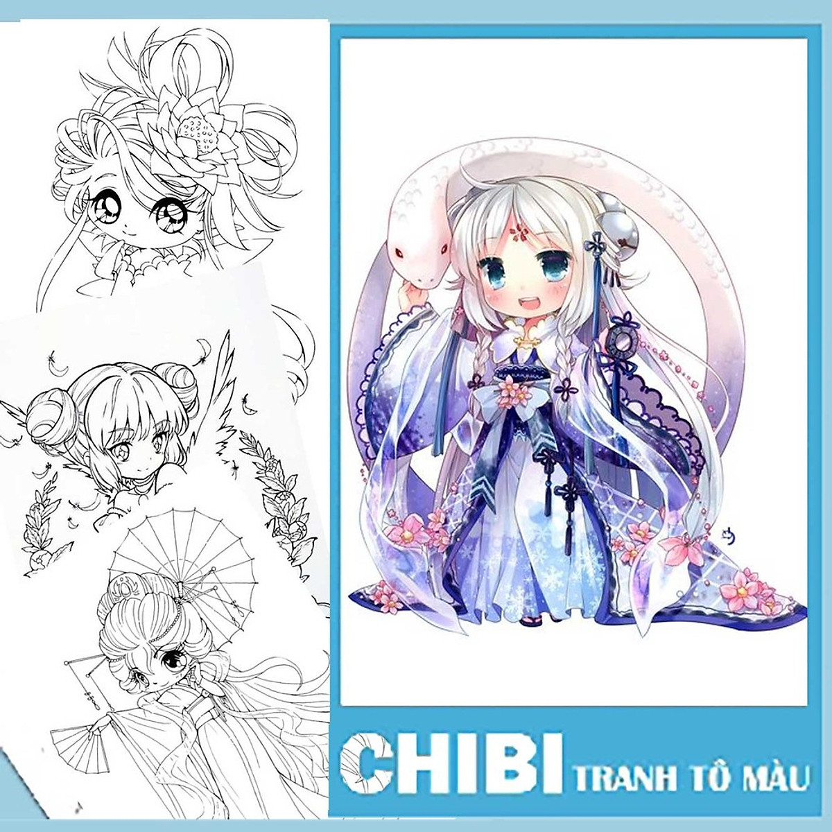 Lịch sử giá Combo 10 tranh tô màu anime cute cập nhật 52023  BeeCost