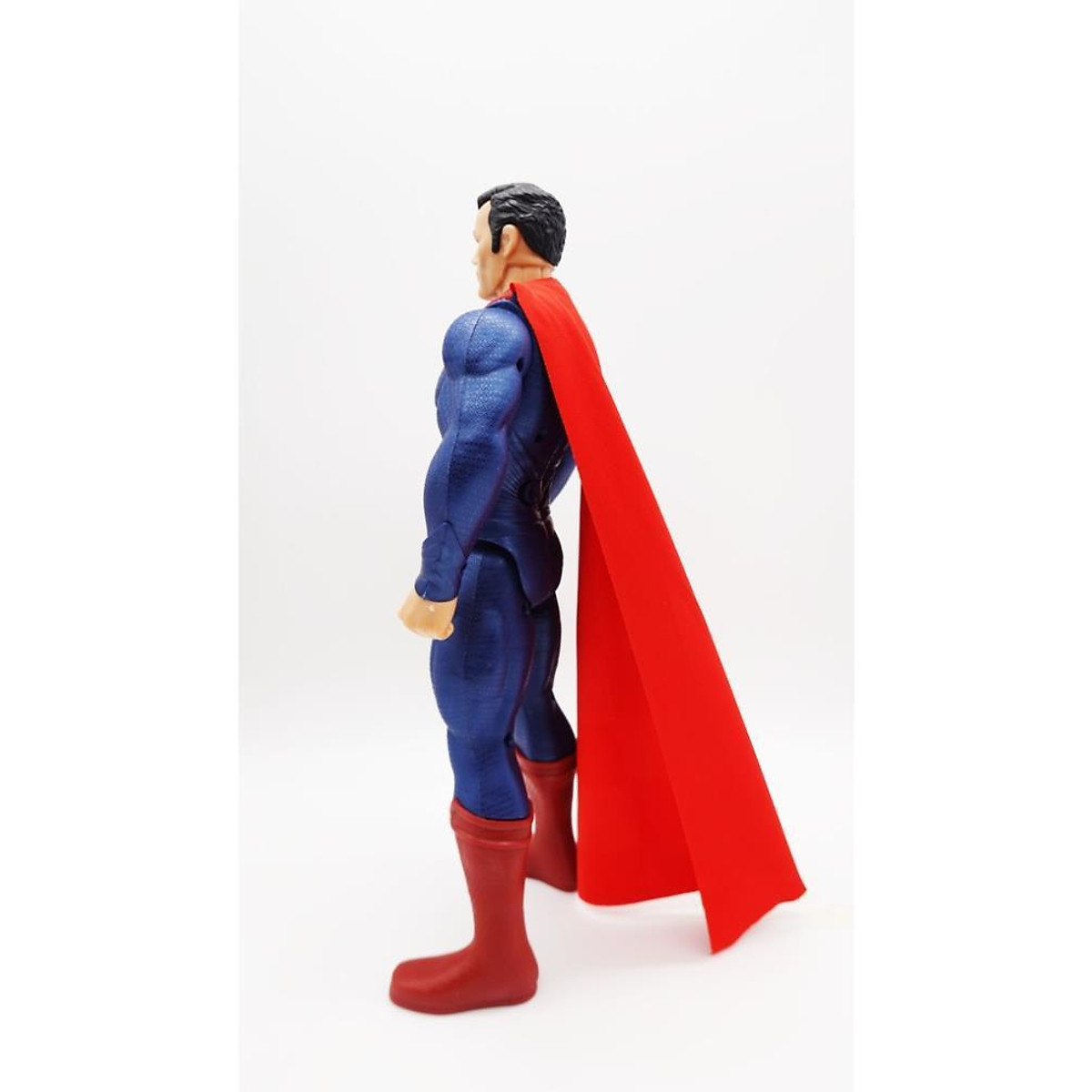 Mô hình Superman Siêu Nhân Cao 30cm, Khớp Cử Động, LED, Tiếng Nhân Vật