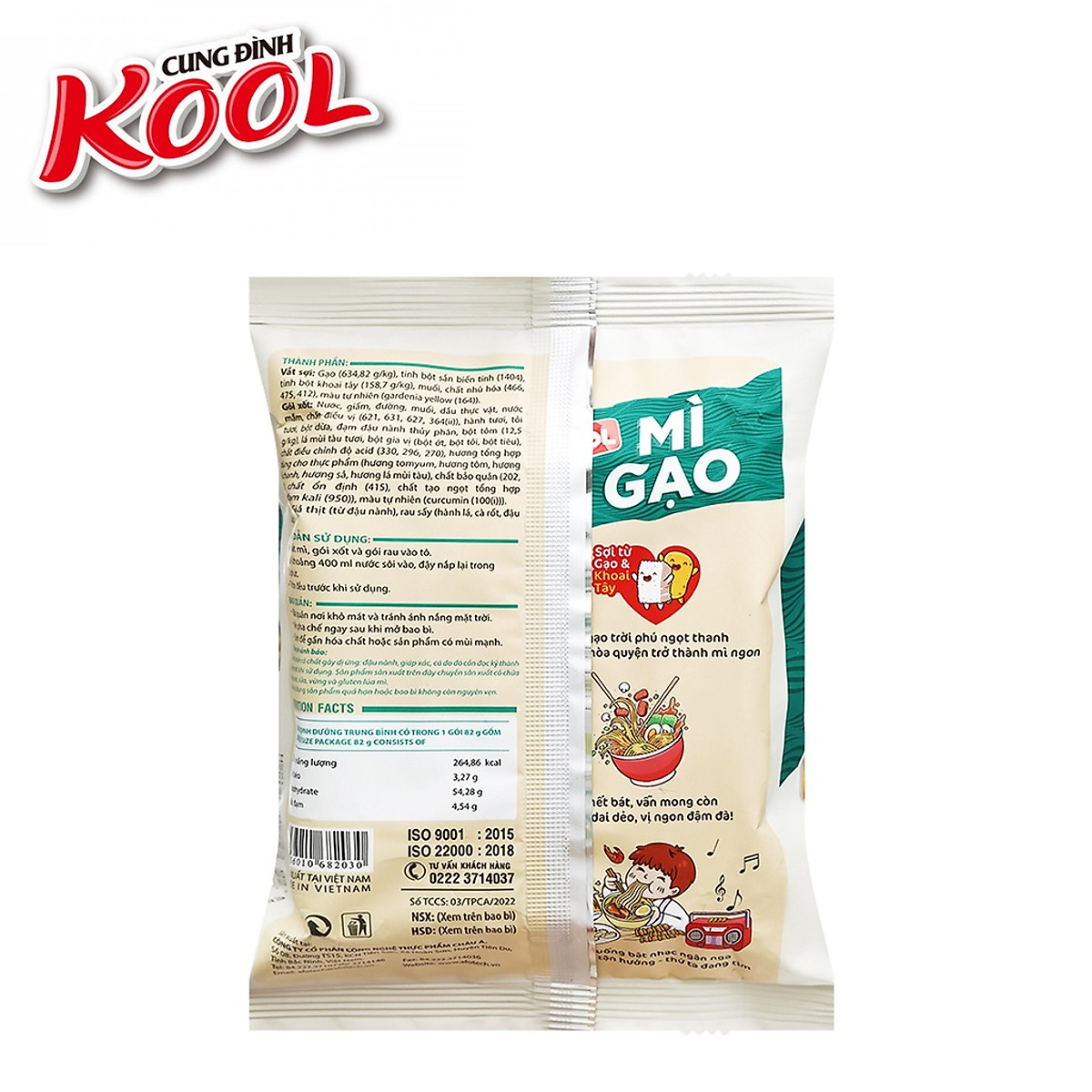 Thùng 24 Gói Mì Cung Đình Kool Mì Gạo Lẩu Tôm Chua Cay Kiểu Thái 84g