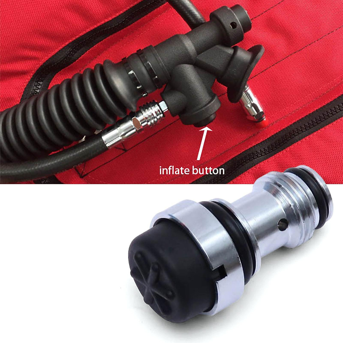 Scuba Diving BCD Inflator Valve Buoyancy Compensator Component Device Unit