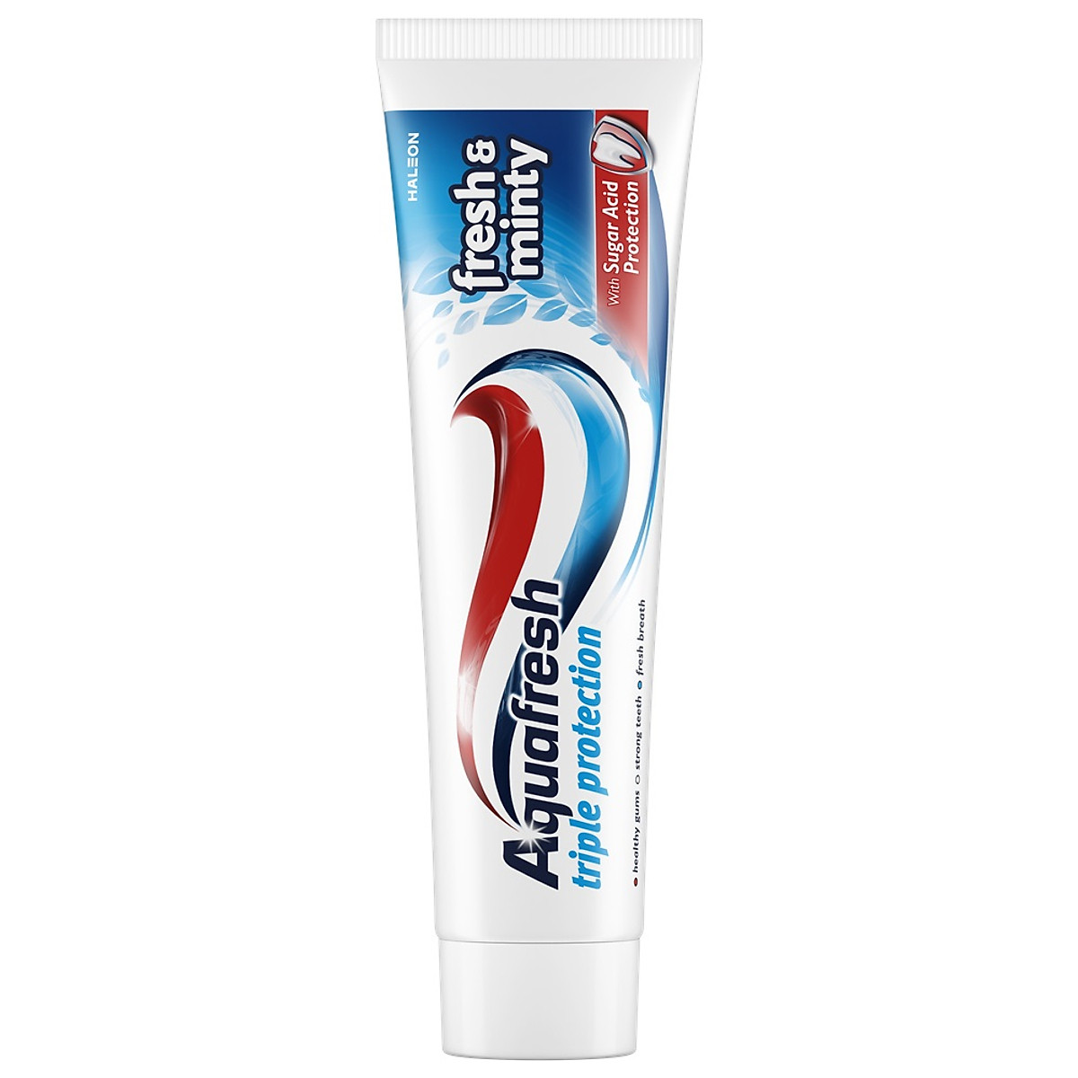 Kem Đánh Răng Bạc Hà Bảo Vệ Răng Khỏi Axit Suốt 24 Giờ Aquafresh Triple Protection Fresh&Minty 100ml
