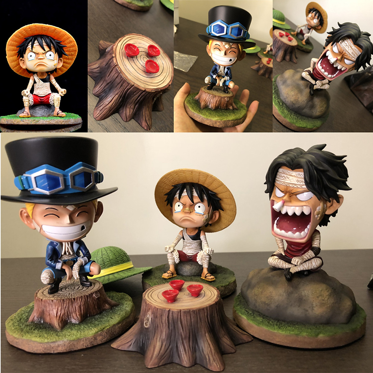 Bạn là fan của One Piece? Thật tuyệt vời vì bức ảnh này sẽ giúp bạn ngắm nhìn các mô hình One Piece tuyệt đẹp. Chắc chắn bạn sẽ muốn thêm chúng vào bộ sưu tập của mình.