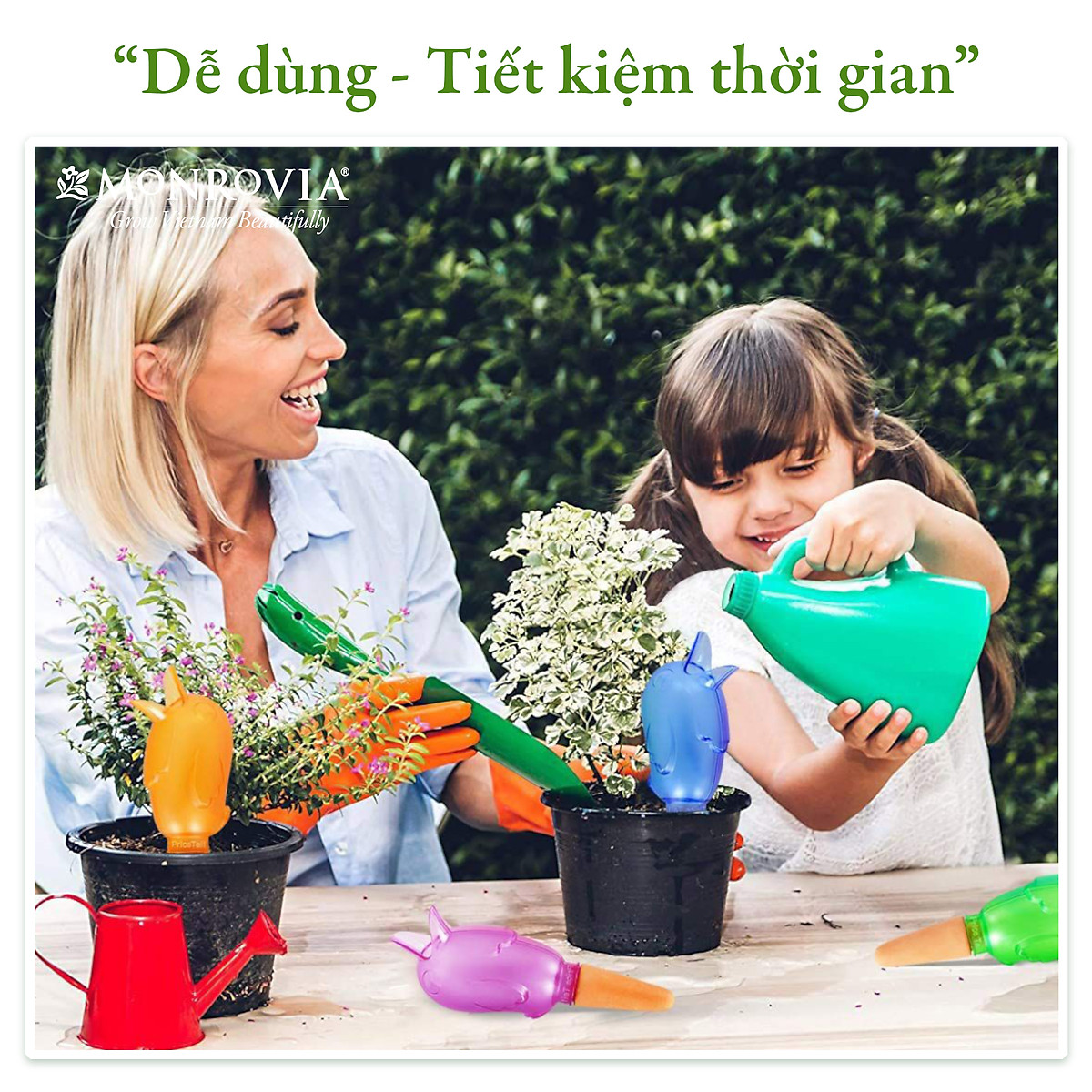 Đầu tưới cây tự động Monrovia hình con chim, tưới nhỏ giọt, kéo dài 24h, tiêu chuẩn Châu Âu