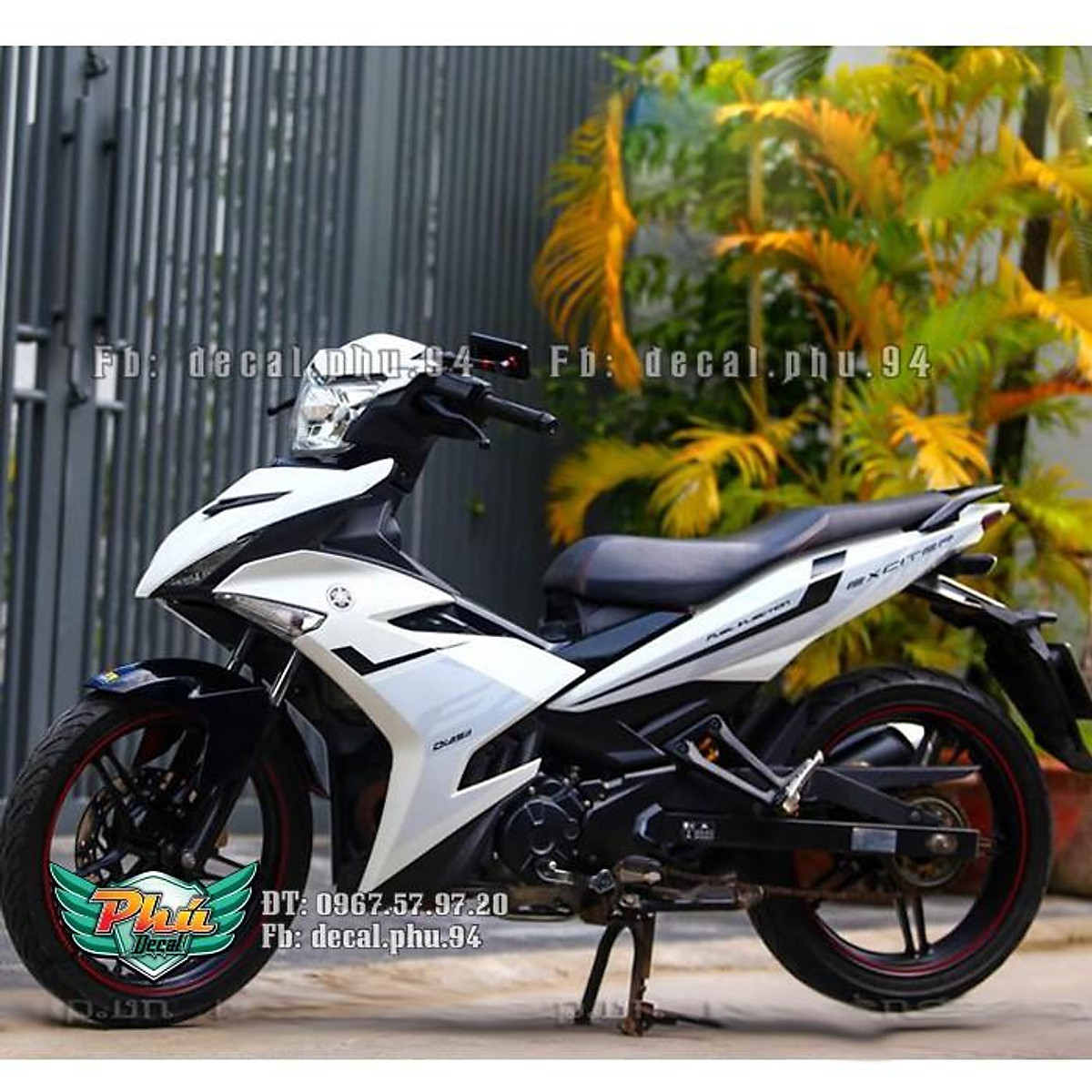 Giá xe Yamaha Exciter 150 màu trắng đỏ 2018 kèm hình ảnh chi tiết   MuasamXecom