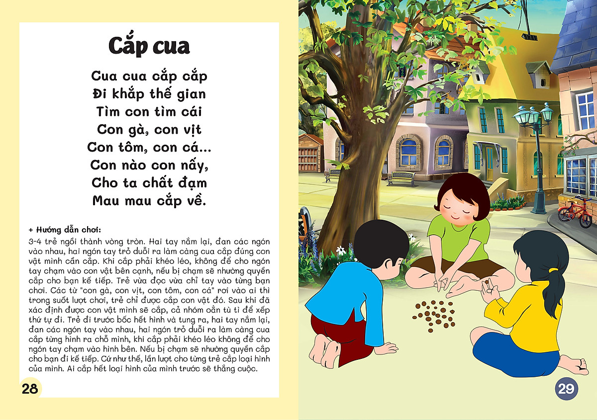 Đồng dao cho bé - Các trò chơi dân gian - Các câu hát vè dân gian - Bé từ 3 đến trở lên (dành cho bé tập nói)