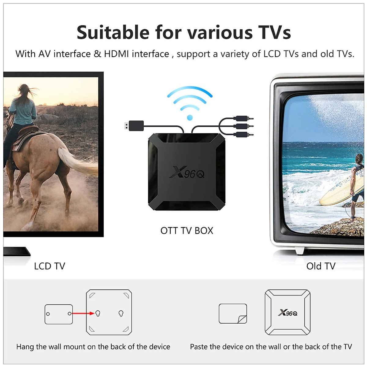 Android tivi X96Q có điều khiển giọng nói cử chỉ tay người dùng hỗ trợ tìm kiếm bằng tiếng việt Android 10 cài sẵn chương trình tivi truyền hình cáp, Phim HD miễn phí vĩnh viễn - Hàng Nhập Khẩu