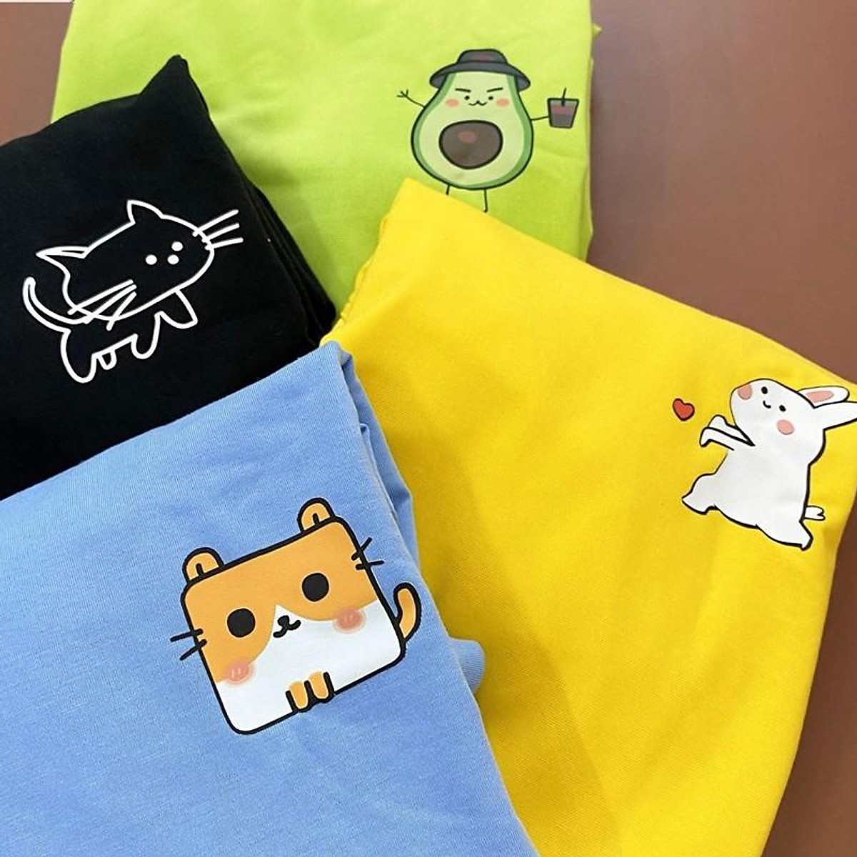 Áo Thun Nữ Tay Ngắn Hình Icon Xương Cá Nhiều Màu - Unisex - Cotton - Mã AT017