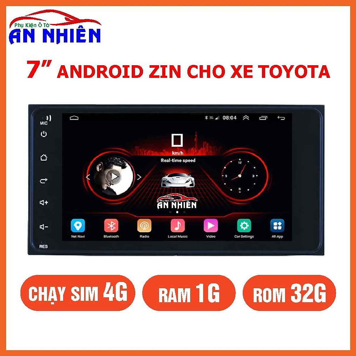 Màn Hình Android 7 inch Cho Các Dòng Xe TOYOTA - Đầu DVD Android Tặng ...