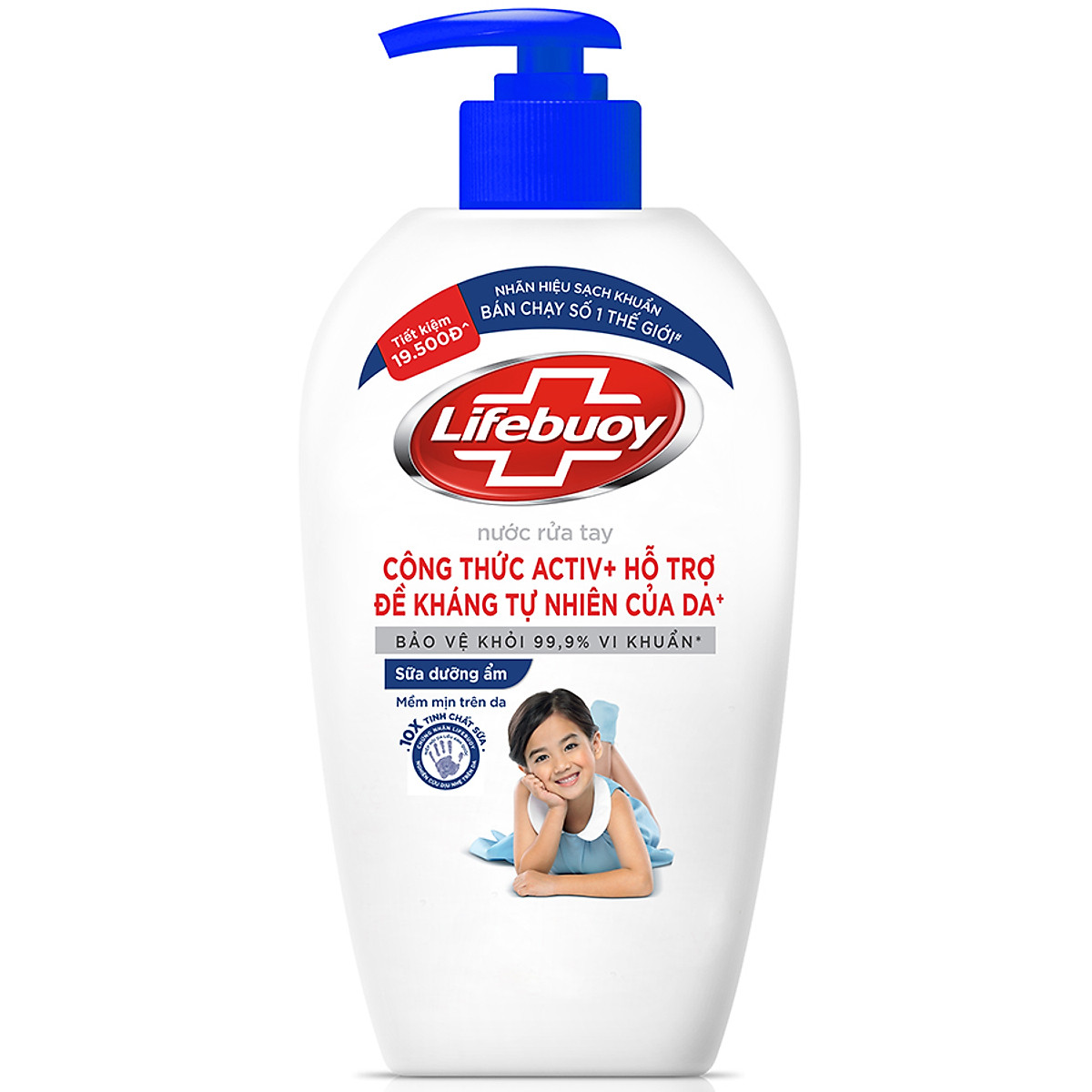 Combo 2 Nước Rửa Tay Lifebuoy Chăm Sóc Da Giúp Dưỡng ẩm Mềm Mại Và Bảo Vệ Khỏi 99.9% Vi Khuẩn Trên Tay Chai 450G