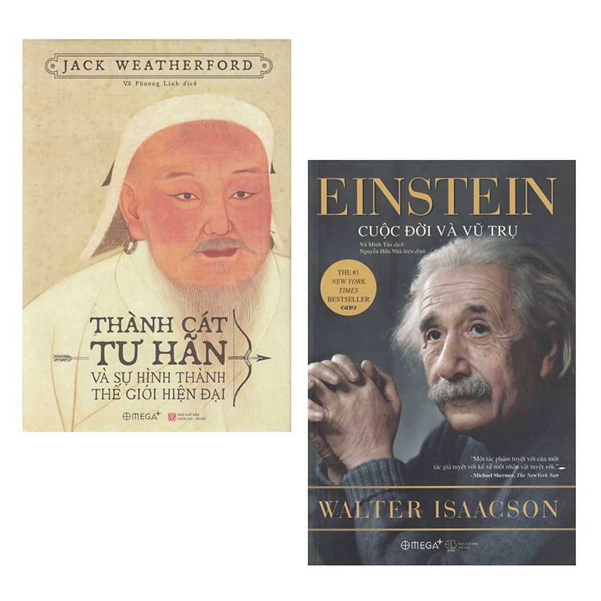 Combo Sách : Thành Cát Tư Hãn Và Sự Hình Thành Thế Giới Hiện Đại + Einstein - Cuộc Đời Và Vũ Trụ