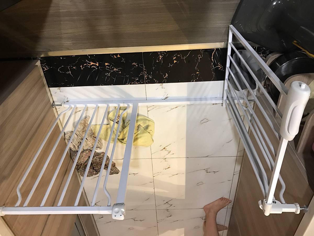Thanh chắn cửa/ cầu thang Umoo Không cần Khoan đục, hàng nhập khẩu chính hãng, an toàn cho Bé