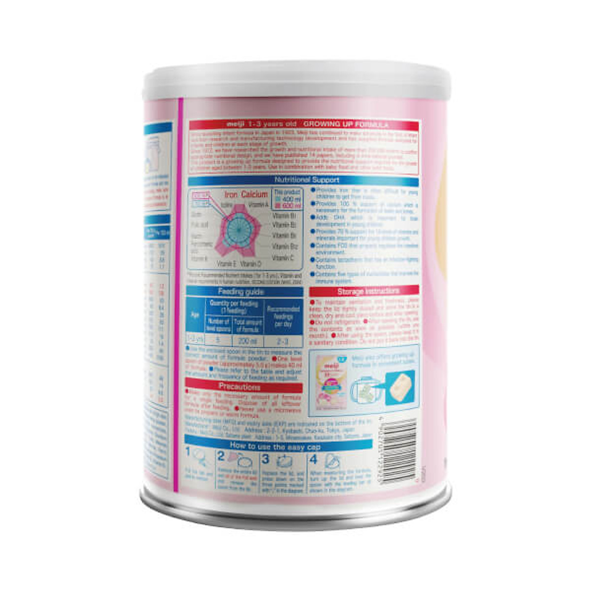 Sản phẩm dinh dưỡng công thức Meiji Growing up Formula 800g (Dành cho trẻ từ 1-3 tuổi)