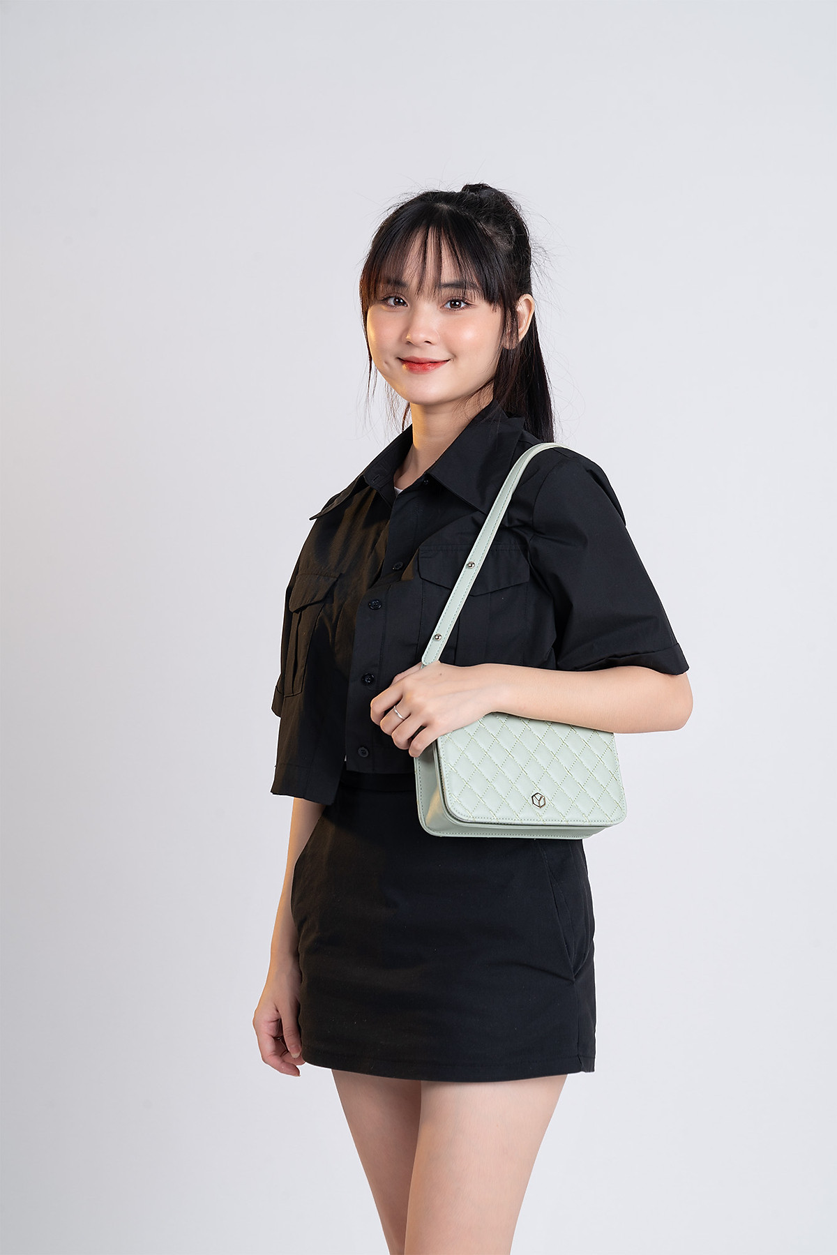 Túi đeo chéo da nữ đeo vai mini basic Yuumy Seasand YN163