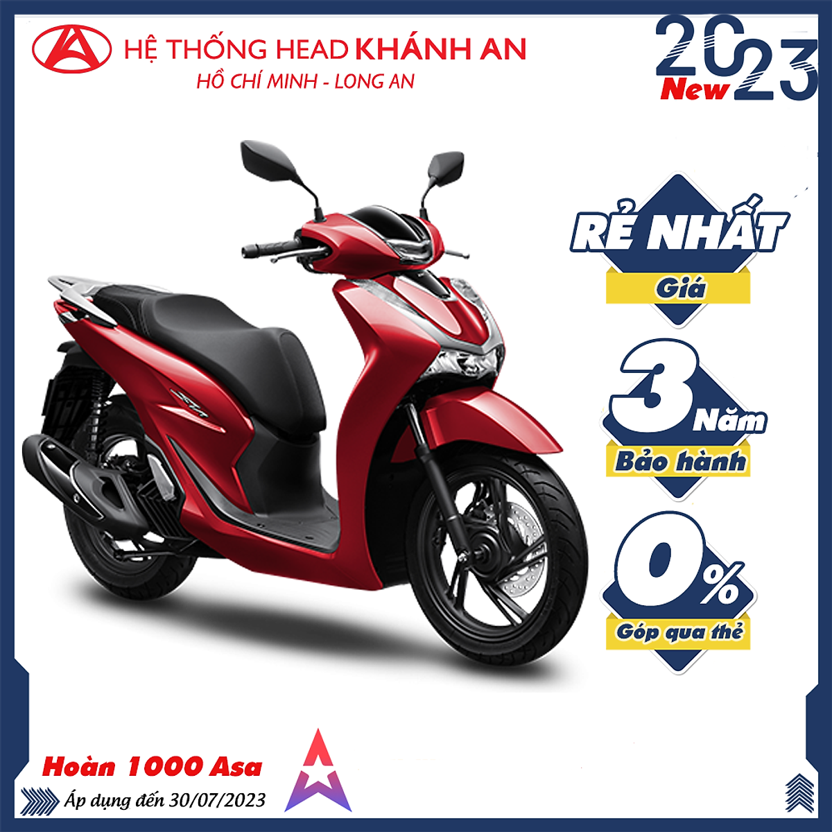 Xe máy Honda SH125i 2023 Tiêu chuẩn CBS - Xe tay ga