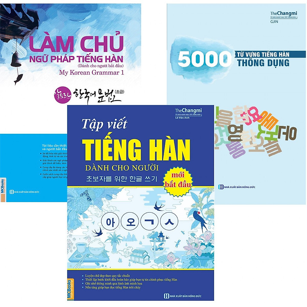 Combo 3 cuốn đặc biệt cho Người Mới Học Tiếng Hàn ( 