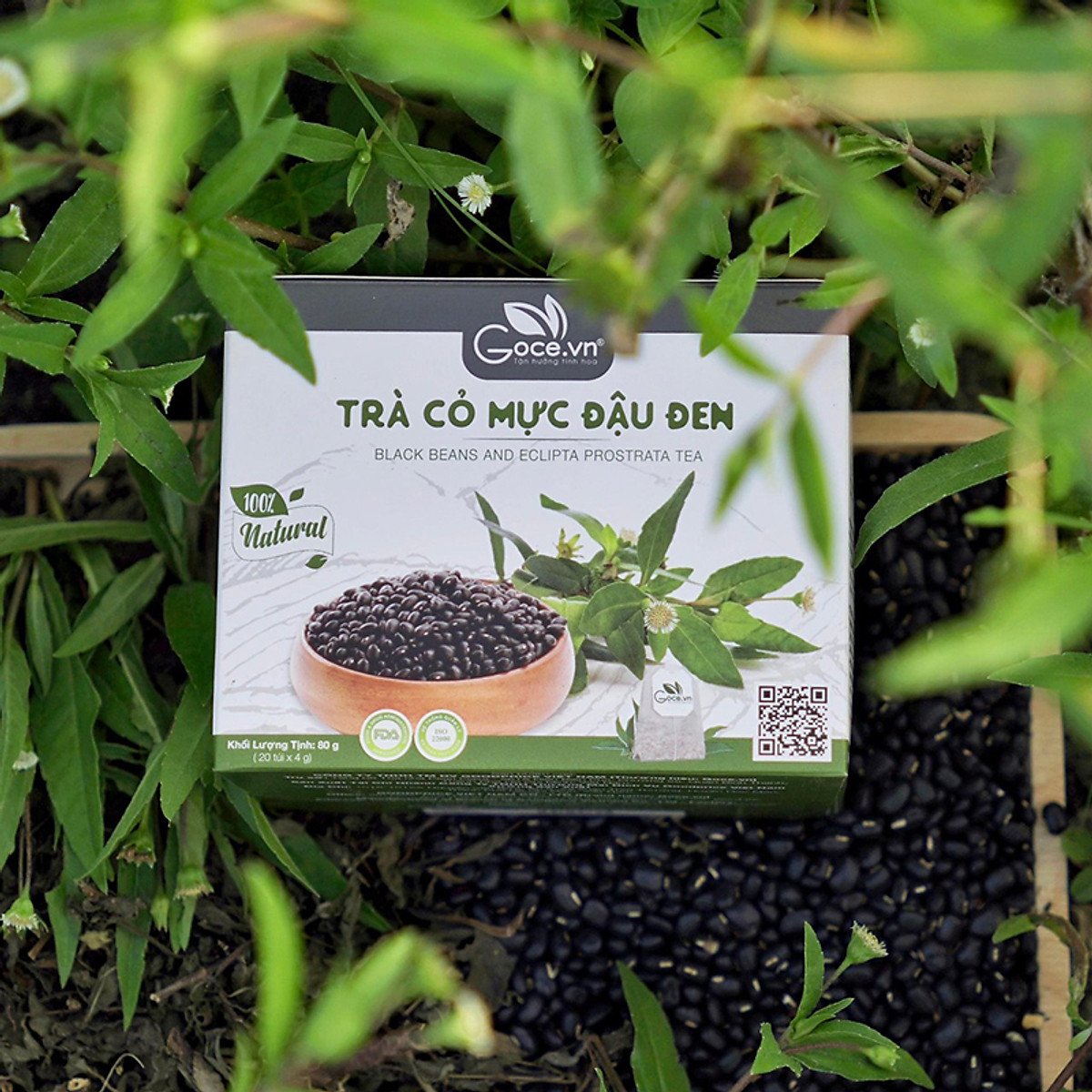 Trà cỏ mực đậu đen túi lọc Goce - Bổ thận mát gan