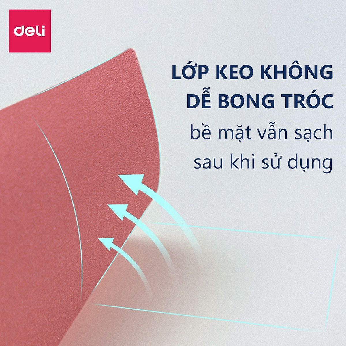 Giấy note giấy nhắn giấy nhớ 6 màu cho bullet journal học sinh Deli - 1 tệp - 21553