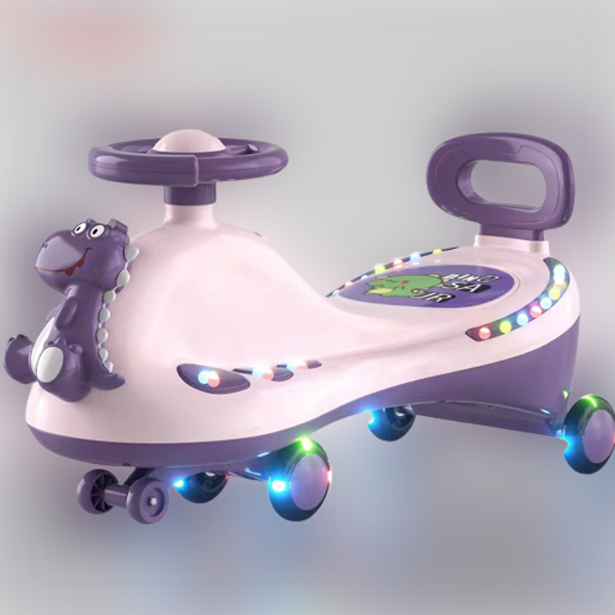 Xe Lắc Cho Bé Có Đèn Nhạc,Xe Chòi Chân Khủng Long Cao Cấp Cho Trẻ