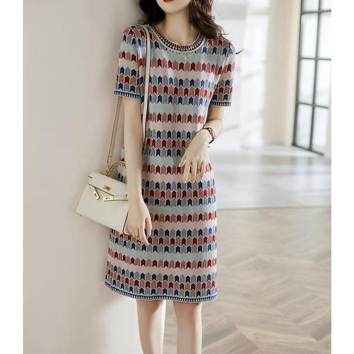 đầm Thổ Cẩm Trắng giá rẻ Tháng 72023BigGo Việt Nam