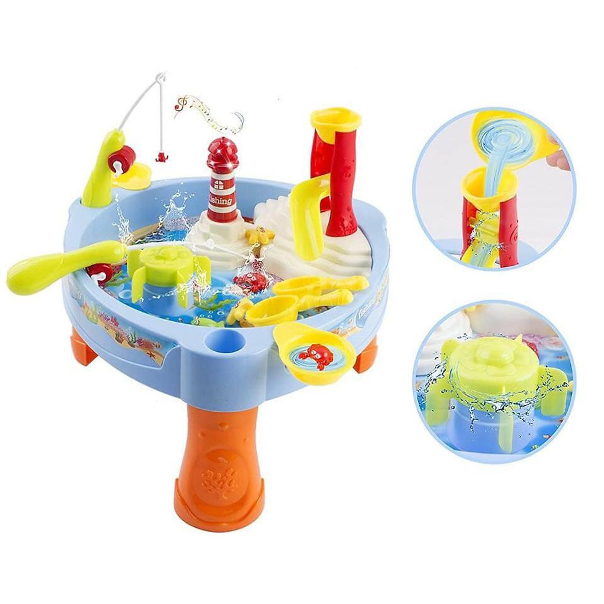 Đồ chơi câu cá cho bé có đèn nhạc Toys House 889-68 Phát triển vận động tinh và tư duy xã hội - tặng đồ chơi tắm 2 món