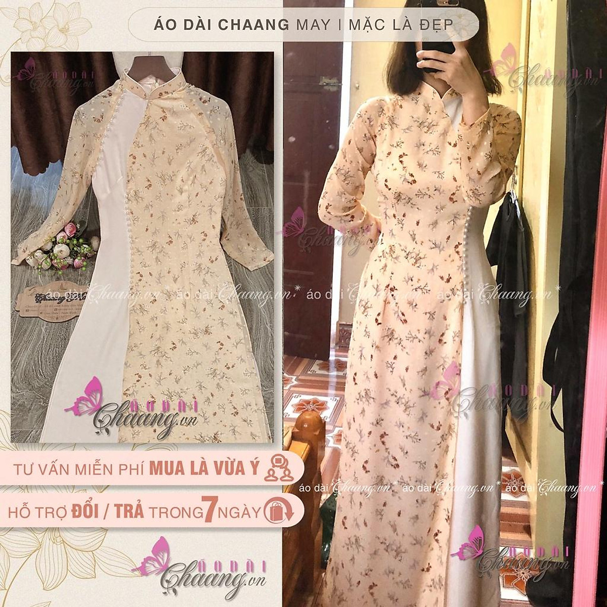Mua Áo dài cao cấp hoa nhíÁo dài 4 tà thiết kế truyền thống voan ép cách điệu đẹp đủ size Mua Áo Dài Cao Cấp Hoa Nhíáo Dài 4 Tà Thiết Kế Truyền Thống Voan Ép Cách Điệu Đẹp Đủ Size