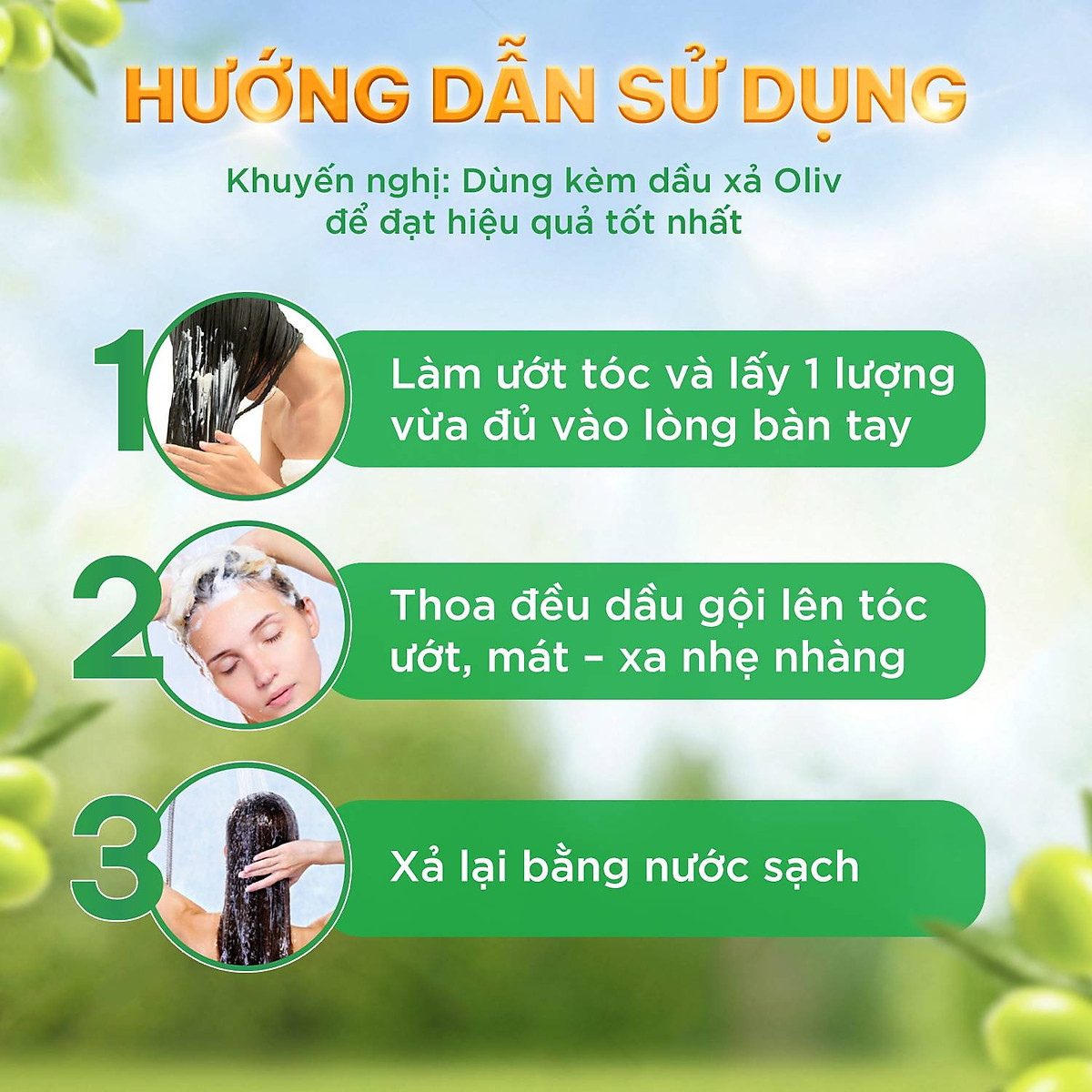 DẦU GỘI OLIV 650ML