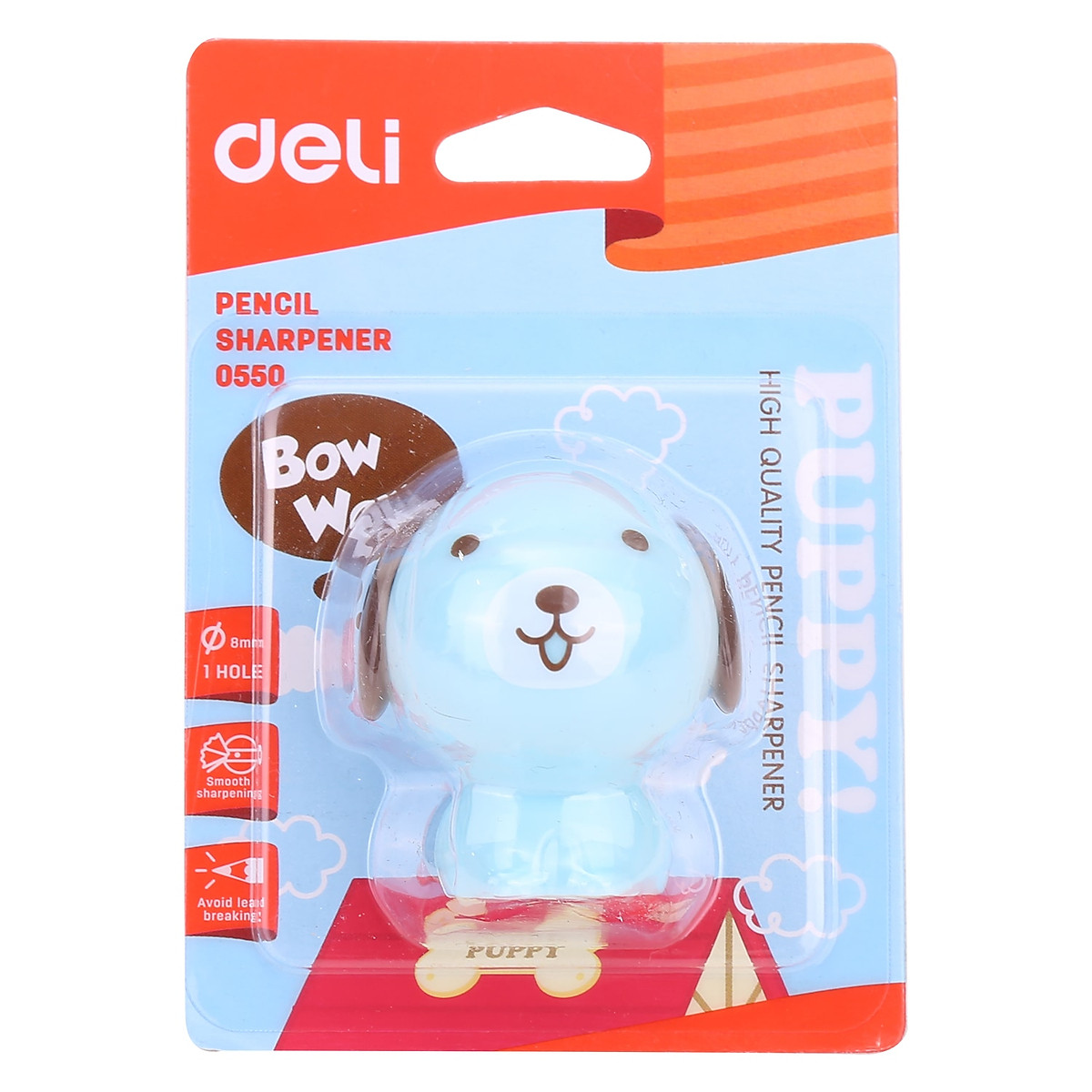 Gọt Bút Chì Deli - Lưỡi Thép Xanh Dương, Hồng, Trắng - 1 Cái - E0550