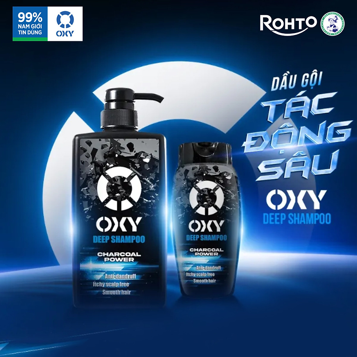 Dầu gội cho nam sạch sâu giảm ngứa Oxy Deep Shampoo