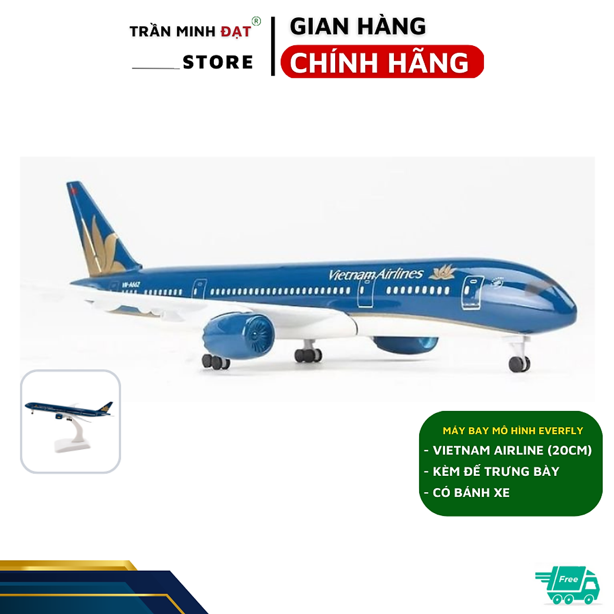 Mua Mô Hình Máy Bay Trưng Bày Vietnam Airline 20cm Kèm Đế Trưng ...