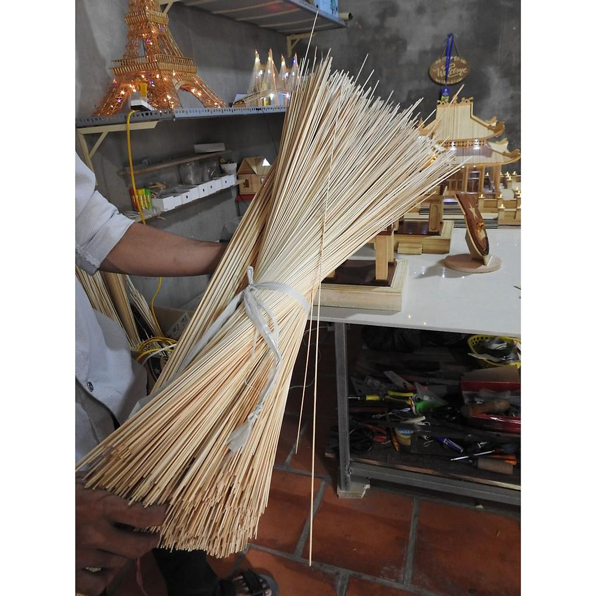 Mua Mô hình cầu Sông Hàn handmade chất liệu tăm tre #43 Mua Mô hình cầu Sông Hàn handmade chất liệu tăm tre