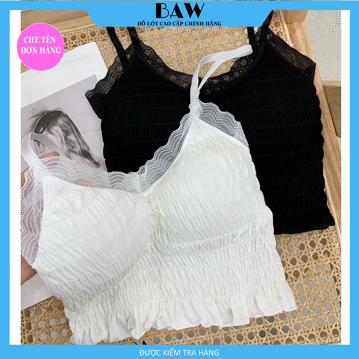 Mua Áo Ngực Không Gọng Chất Liệu Ren Cao Cấp, Áo Lót Bra Ren Mềm Cao Cấp Không Gọng dây mảnh Thương Hiệu Baw mã NT7 - ĐEN - one size (40-60kg) Mua Áo Ngực Không Gọng Chất Liệu Ren Cao Cấp, Áo Lót Bra Ren Mềm Cao Cấp Không Gọng Dây Mảnh Thương Hiệu Baw Mã Nt7 - Đen - One Size (40-60Kg)