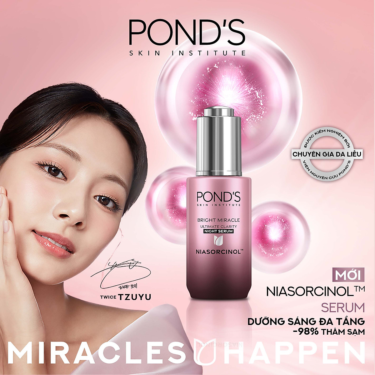 Serum Sáng Đa Tầng Pond'S Bright Miracle Mờ Thâm Sạm