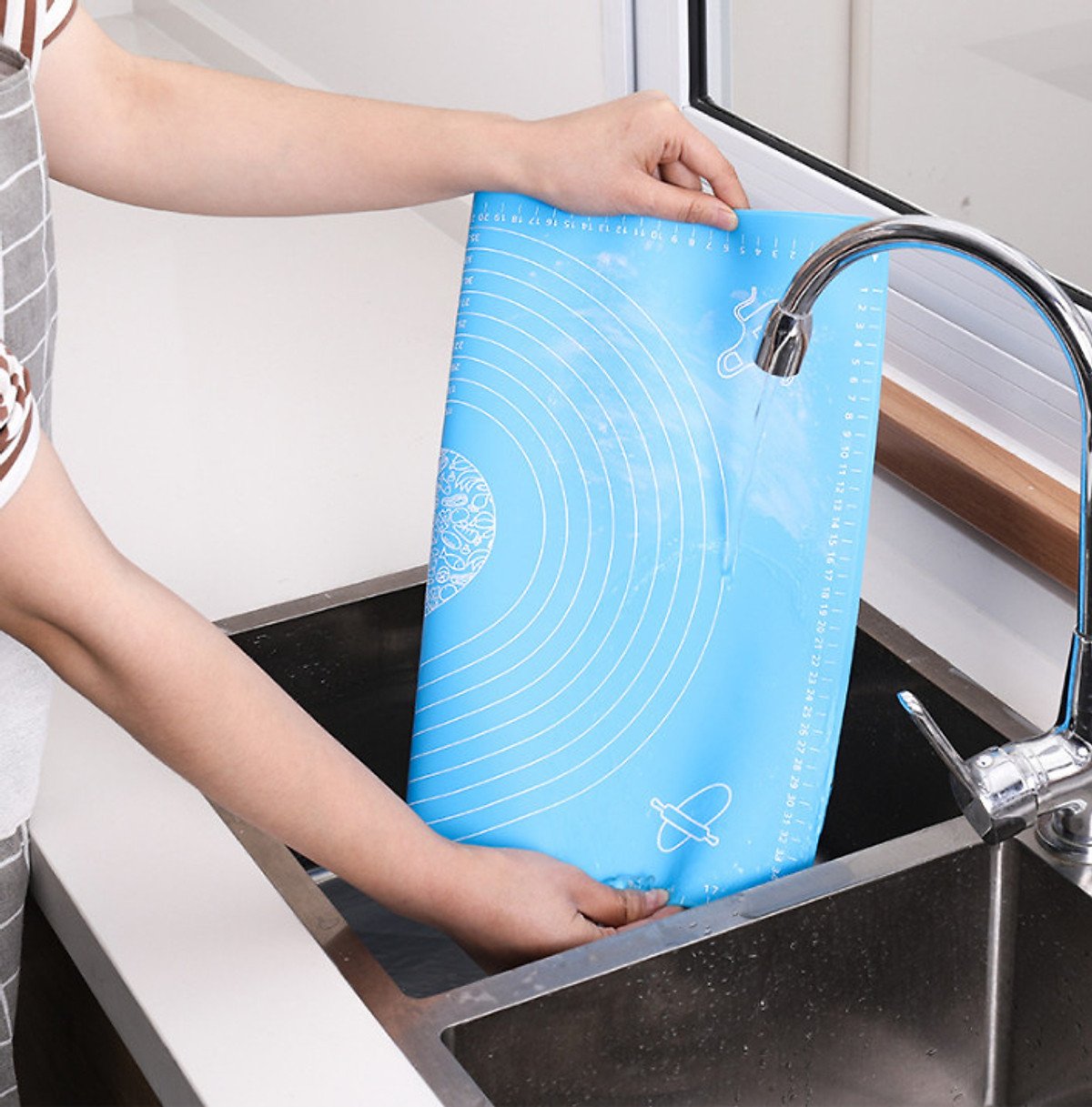 Tấm Lót, Thảm Nhào Bột Silicon Làm Bánh Chống Dính Chuyên Dụng KUNBE