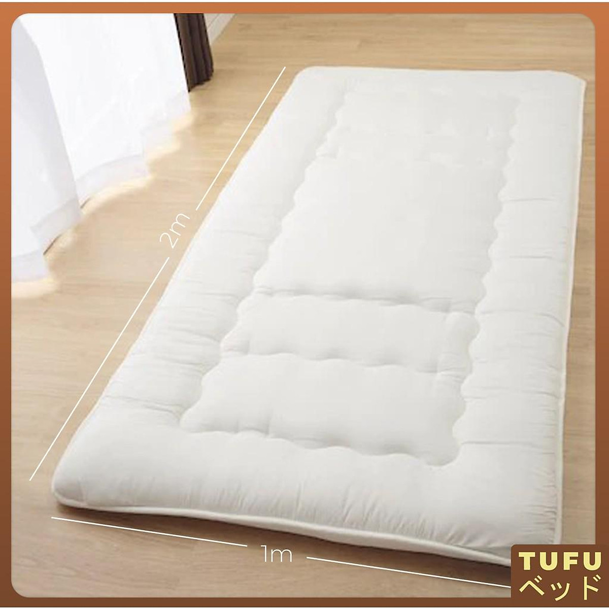 Mua Nệm Futon Topper Bông Gòn Kiểu Nhật, TUFU FUTON Classic Japanese Style